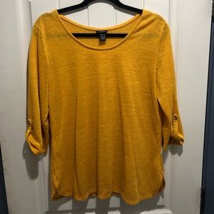 Sale Pending XL 3/4 Sleeve Golden “Summer Sweater”